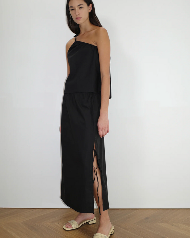 Deiji Studios Split Tie Skirt Black