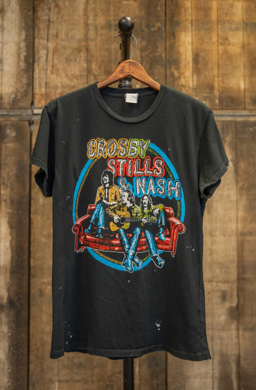 Crosby stills Nash North America - vintage rock shirt 