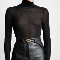 Venura Belt | Black & 24k Gold