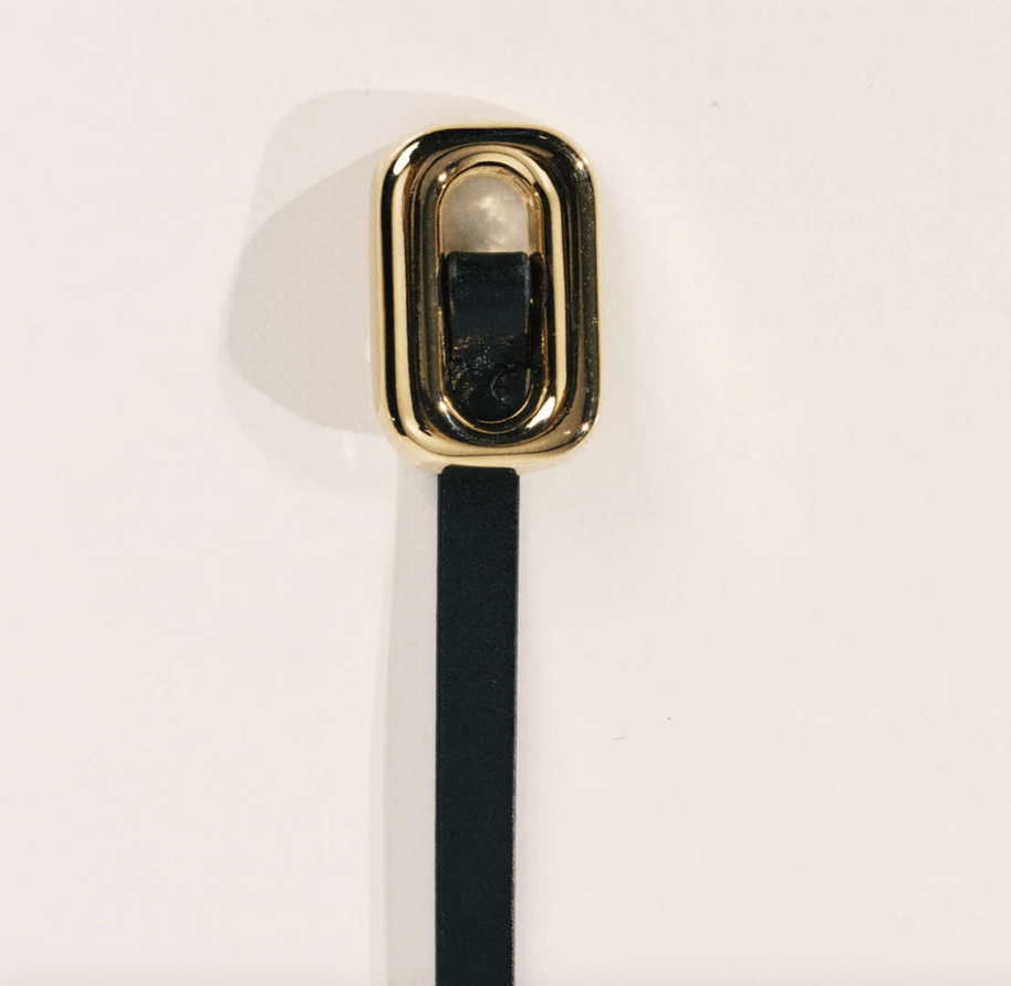 Venura Belt | Black & 24k Gold