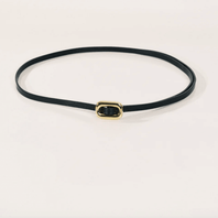 Venura Belt | Black & 24k Gold