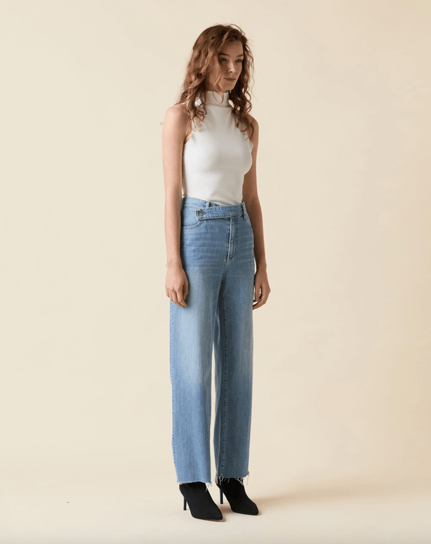 Cinched Waist Slim | High Rise | Serenity