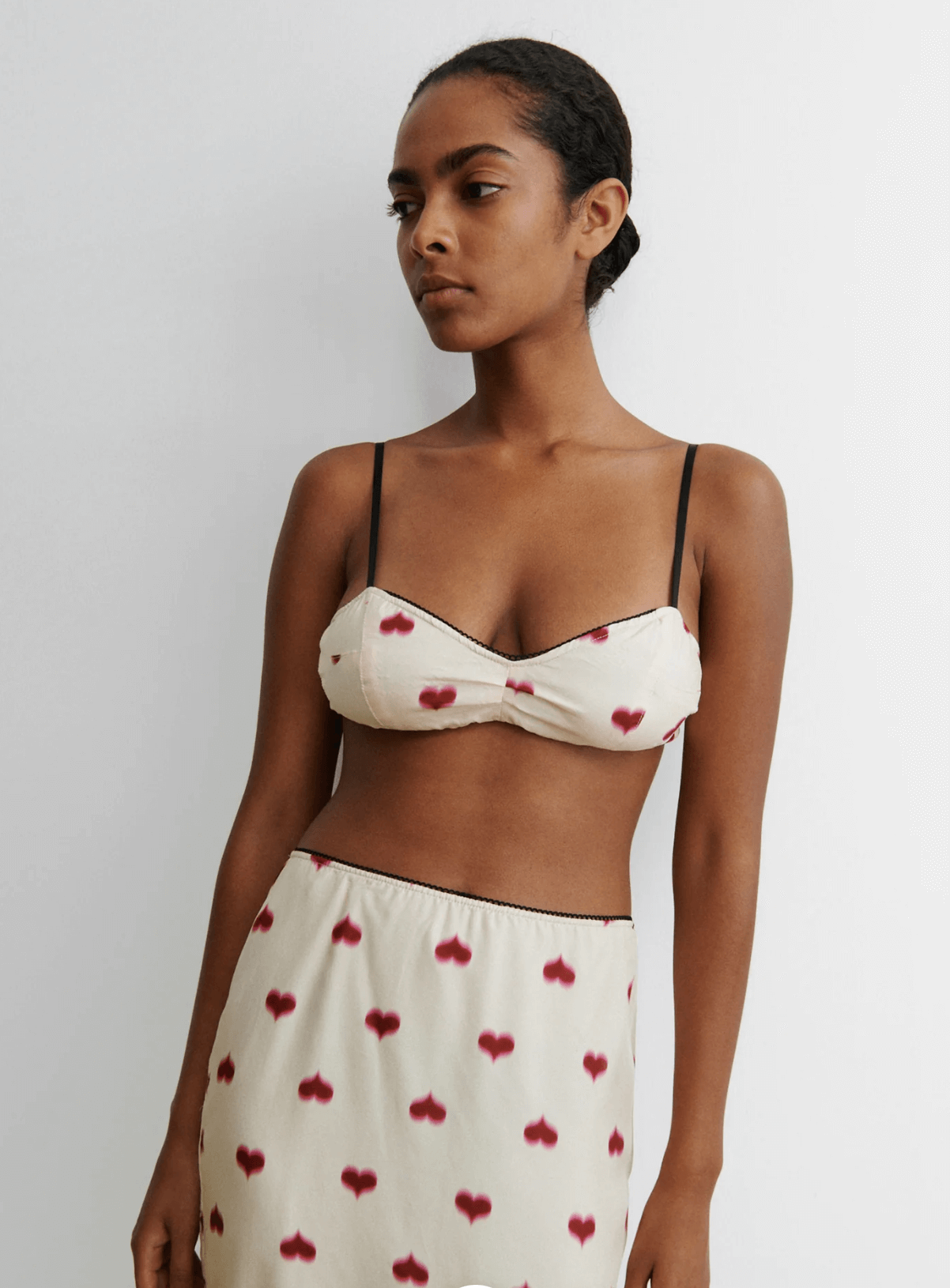 Mill Bralette Top Rachel Comey Heart Print Set 