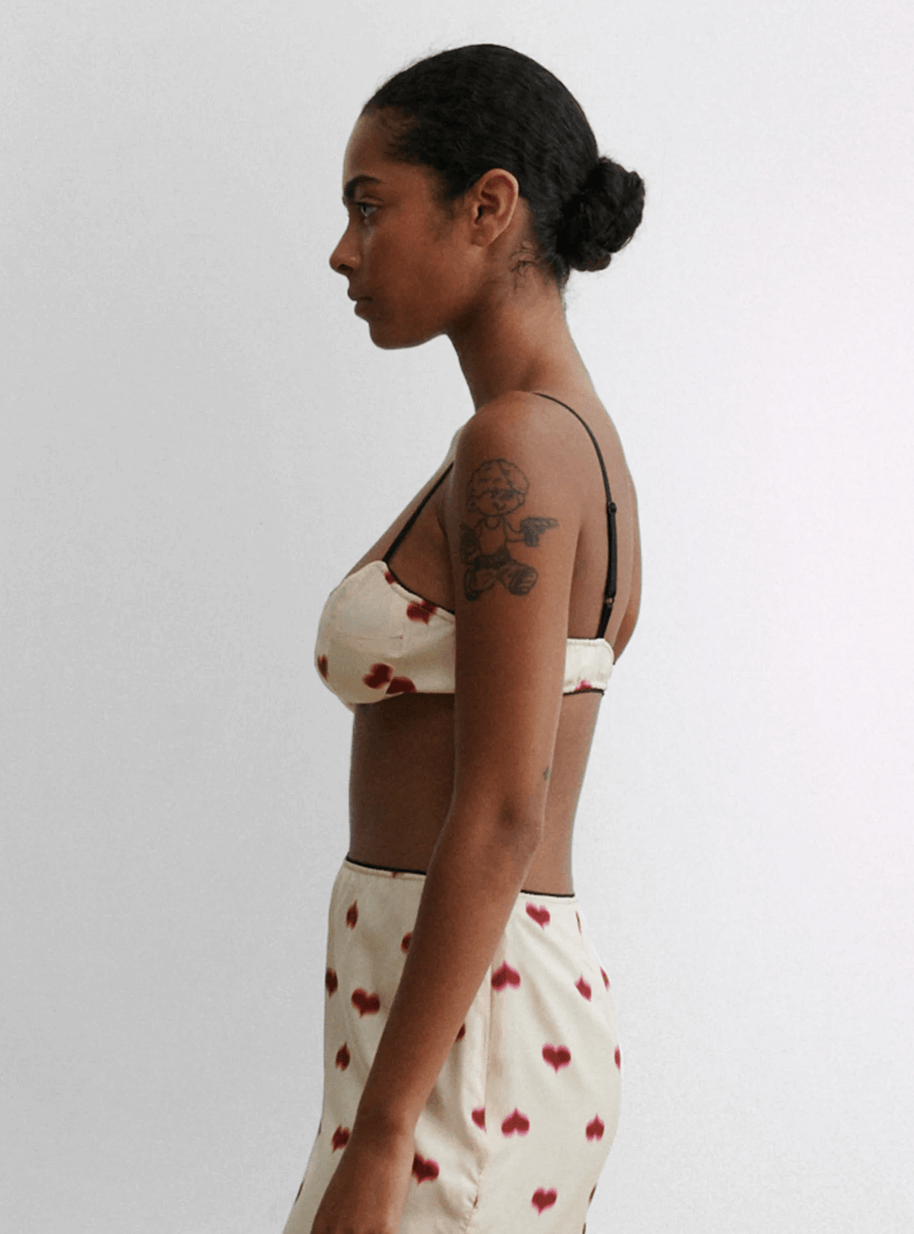 Mill Bralette Top Rachel Comey Heart Print Set 