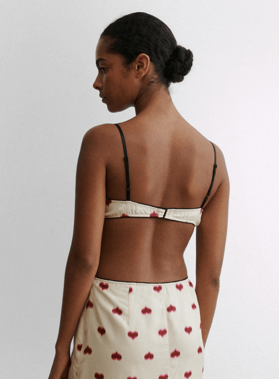 Mill Bralette Top Rachel Comey Heart Print Set 