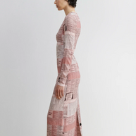 Rachel Comey Alma Newspaper Dress Long Sleeve Dress