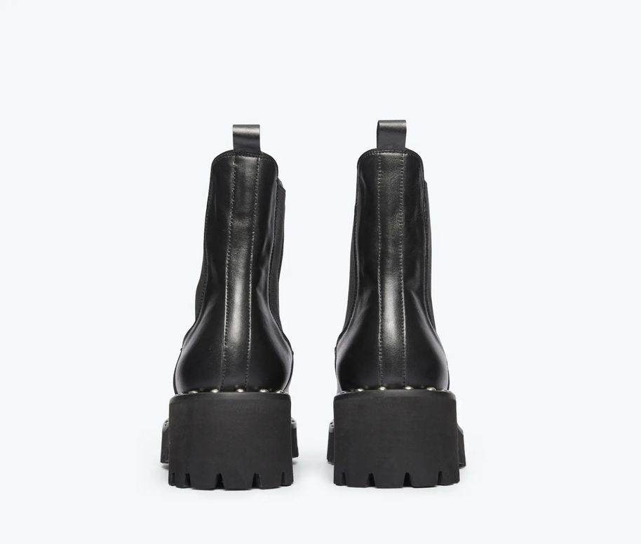 Freda Salvadore Bailey Boot Black Ankle Boot With Tread