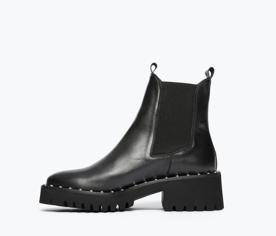 Freda Salvadore Bailey Boot Black Ankle Boot With Tread