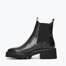 Freda Salvadore Bailey Boot Black Ankle Boot With Tread