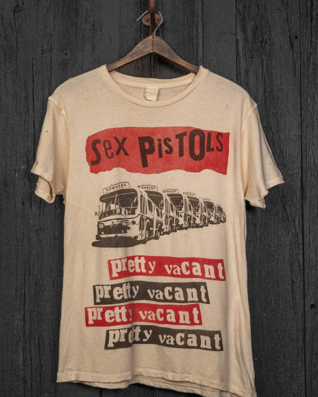 SEX PISTOLS PRETTY VACANT '90S FIT TEA STAINED