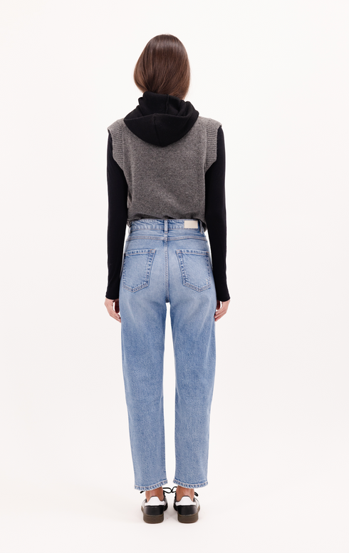 Icon Denim Karolina High Waisted Straight Jeans