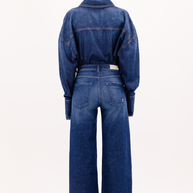 Angie Cropped Flare Jean Icon Denim Dark Denim