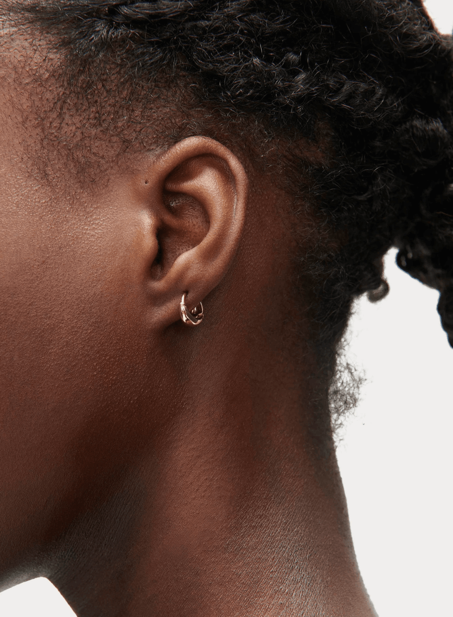 Rachel Comey Jewelry Baby Alpha Gold Huggie Hoops 