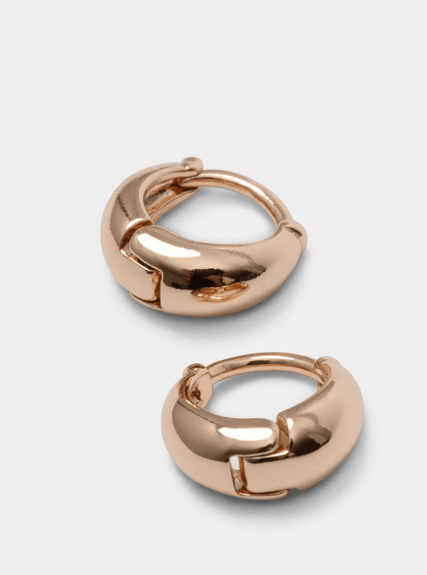 Rachel Comey Jewelry Baby Alpha Gold Huggie Hoops 