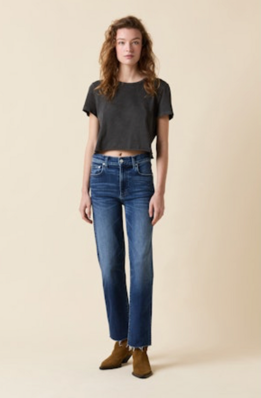 Sabine Ankle Straight Le Jean Stretch Denim Straight Leg