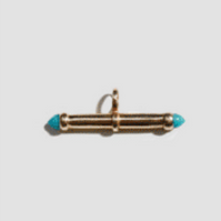 Stone Barbell Toggle | Turquoise