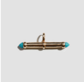 Stone Barbell Toggle | Turquoise