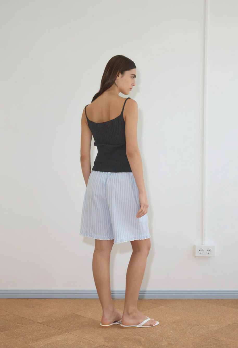 Ribbed Tank | Dark Charcoal