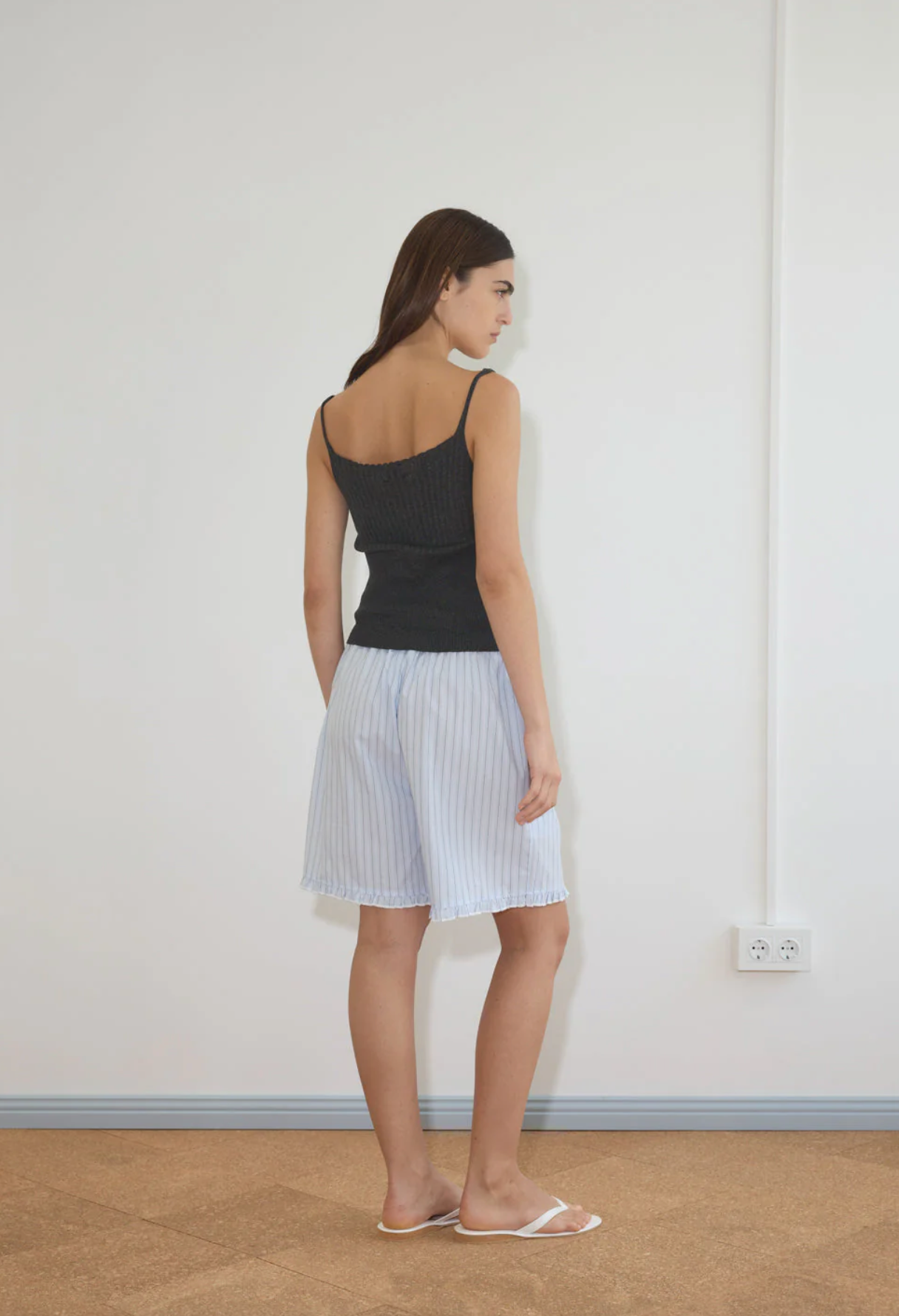 Ribbed Tank | Dark Charcoal