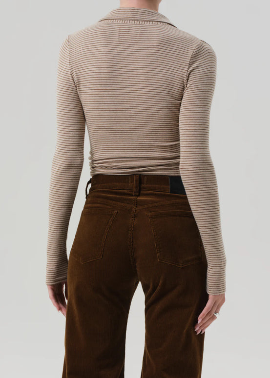 Citizens of Humanity Long Sleeve Shaea Polo Shirt 