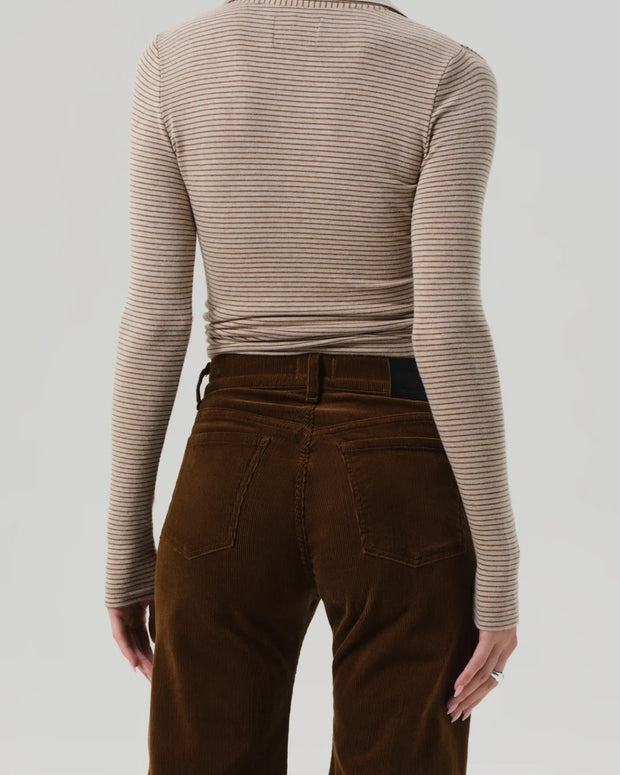 Citizens of Humanity Long Sleeve Shaea Polo Shirt 