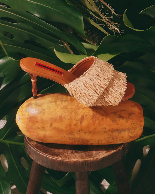 SIMONMILLER Simon Miller Fringe Playa Bamboo Heel