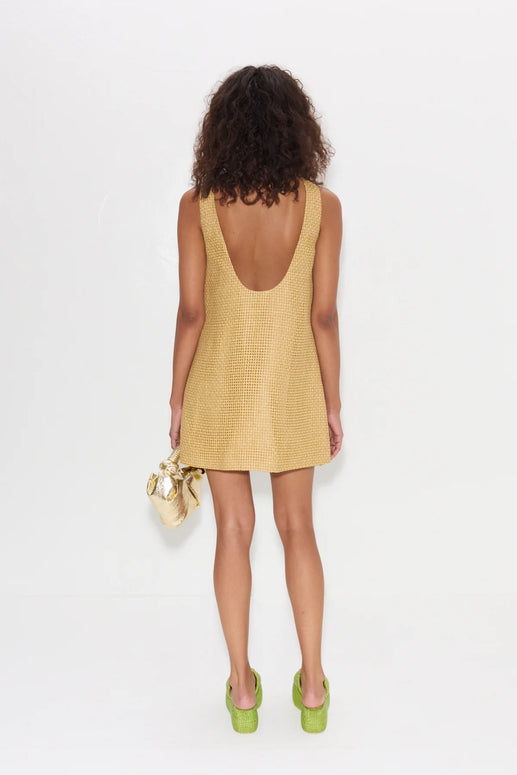 SIMONMILLER Sina Raffia Mini Dress Simon Miller 