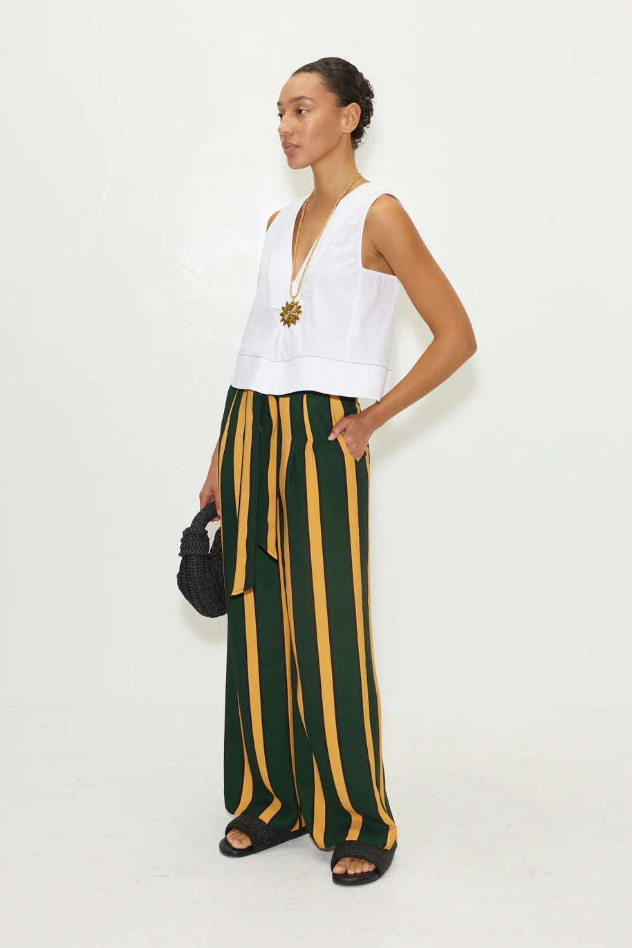 SIMONMILLER Alto Crepe Pant SIMON MILLER Striped Pant 