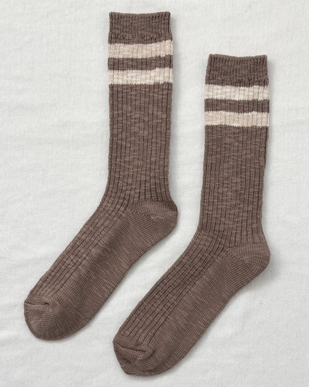 Cottage Varsity Socks | Flax Varsity