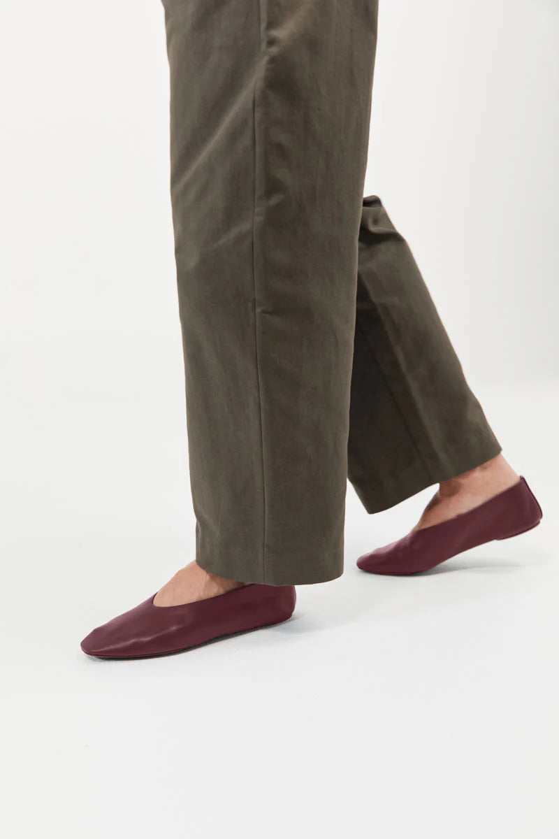 St. Agni Soft Glove Ballet Flat Plum