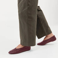 St. Agni Soft Glove Ballet Flat Plum