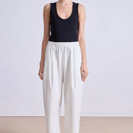 Apiece Apart Spa Pleat Pant in Cream