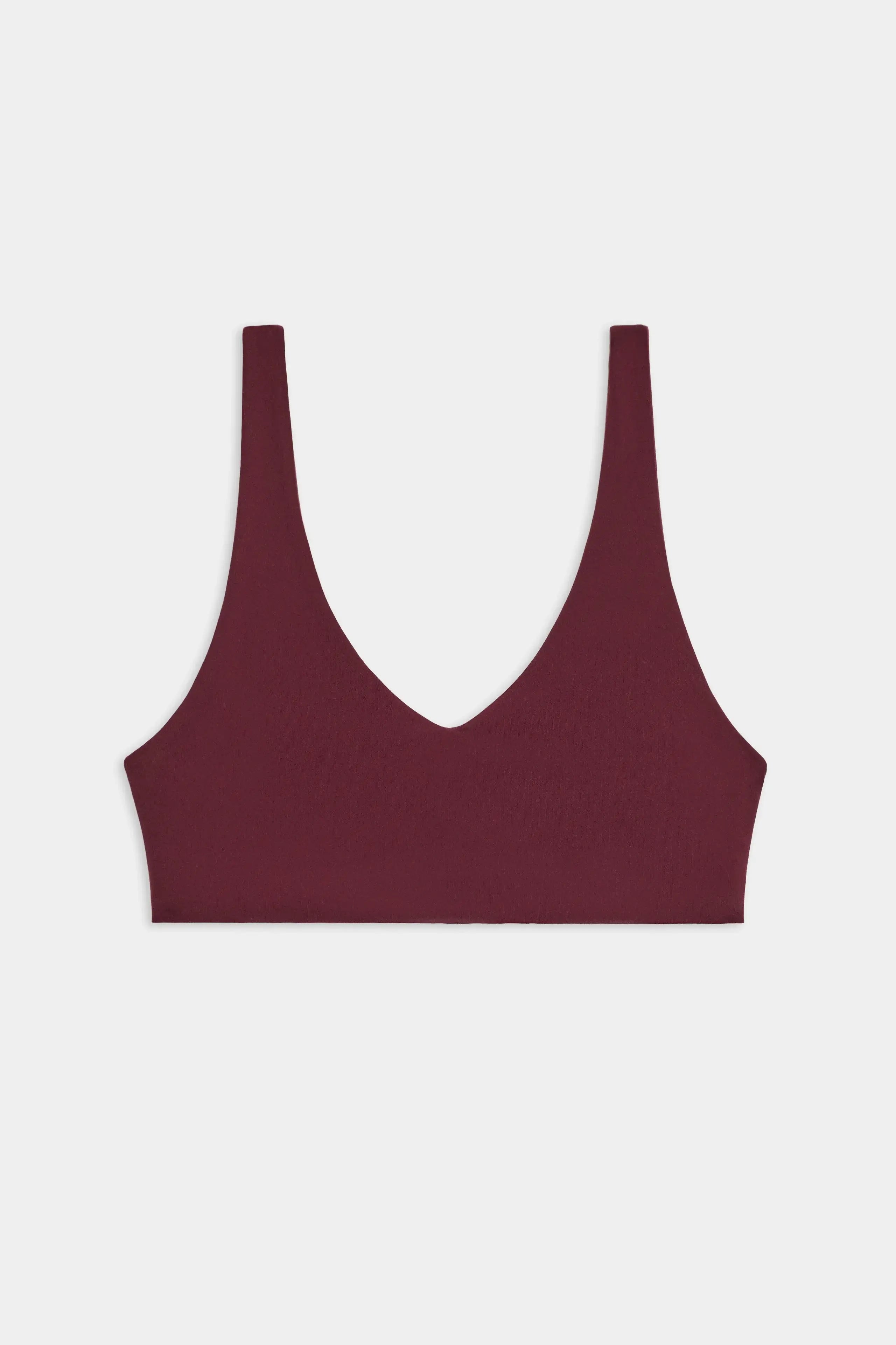 Splits59 Airweight Scoop Back Bra Sports Bra Workout Set Dark Cherry Red 