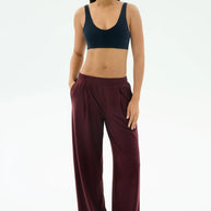 Splits59 Airweight Scoop Back Bra in Indigo Navy Workout Set
