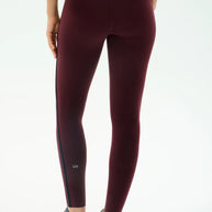 Splits59 Amber Airweight High Waist 7/8 Legging Yoga Set Dark Cherry Red