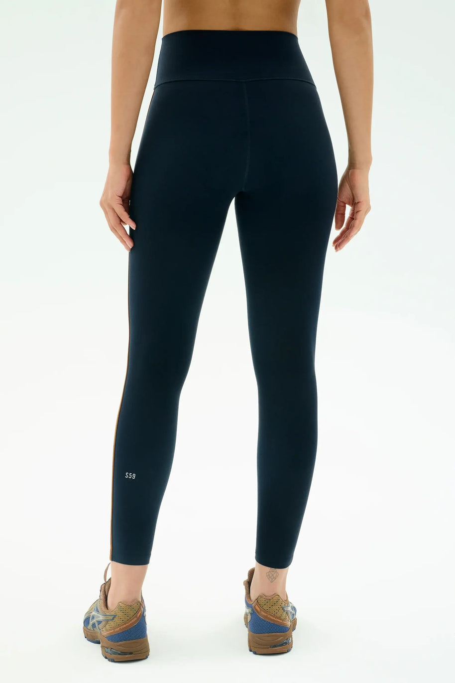 Splits59 Amber High Waist 7/8 Legging Midi Length Navy Legging 