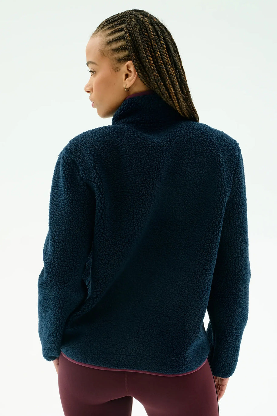 Splits59 Harris Sherpa Jacket Fleece Women's Jacket Navy