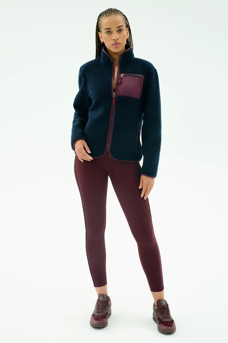 Splits59 Harris Sherpa Jacket Fleece Women's Jacket Navy