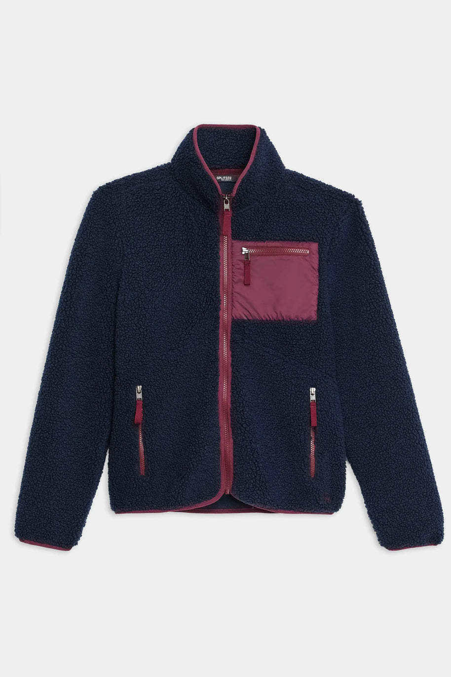 Splits59 Harris Sherpa Jacket Fleece Women's Jacket Navy