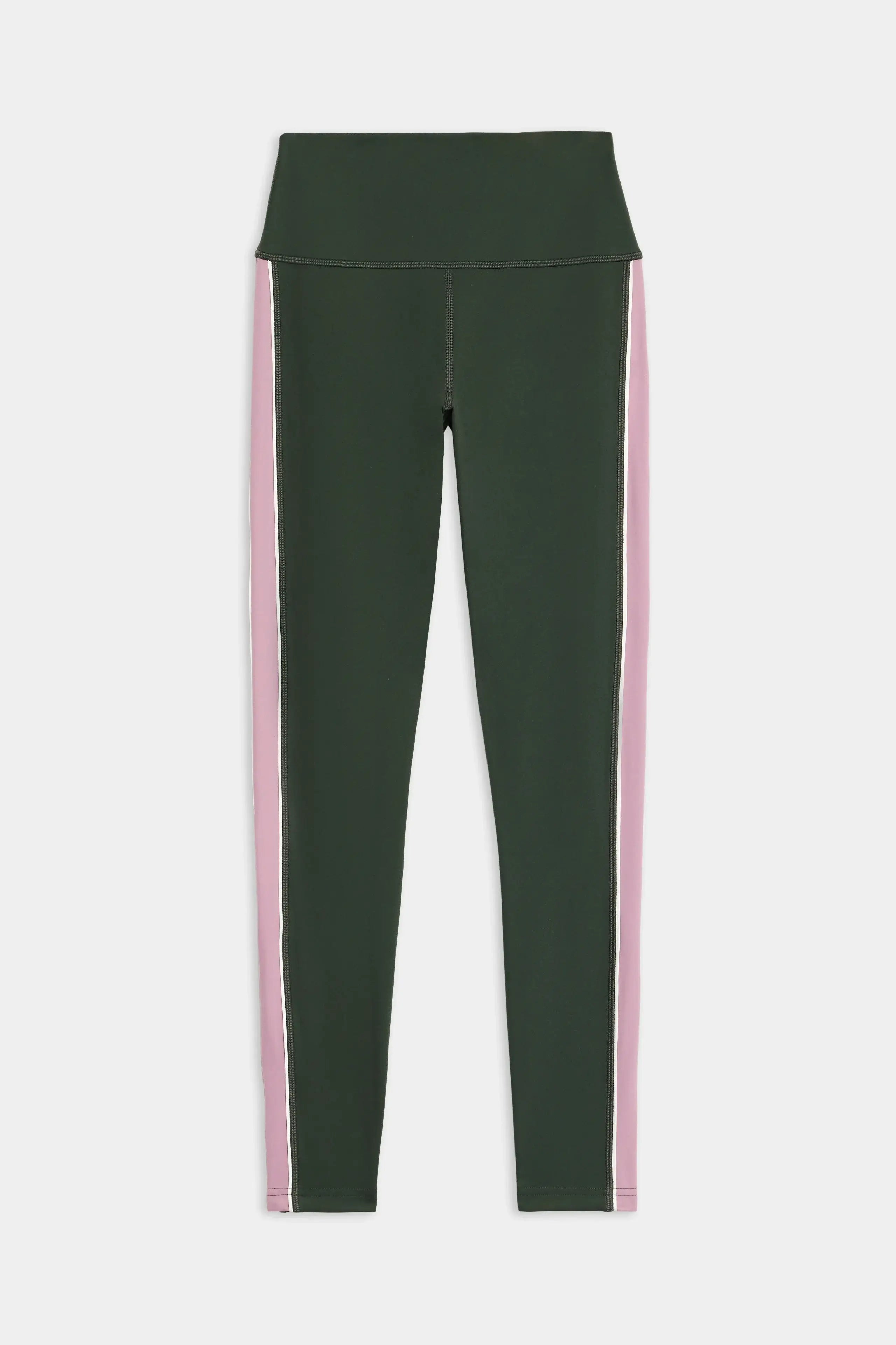Splits59 Margot Rigor High Waisted Legging in Military and Blush 