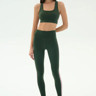 Splits59 Lexi Rigor Bra in Military and Blush