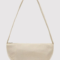 St. Agni Perforated Crescent Bag in Tofu, Crossbody White Bag