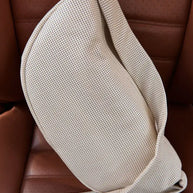 St. Agni Perforated Crescent Bag in Tofu, Crossbody White Bag