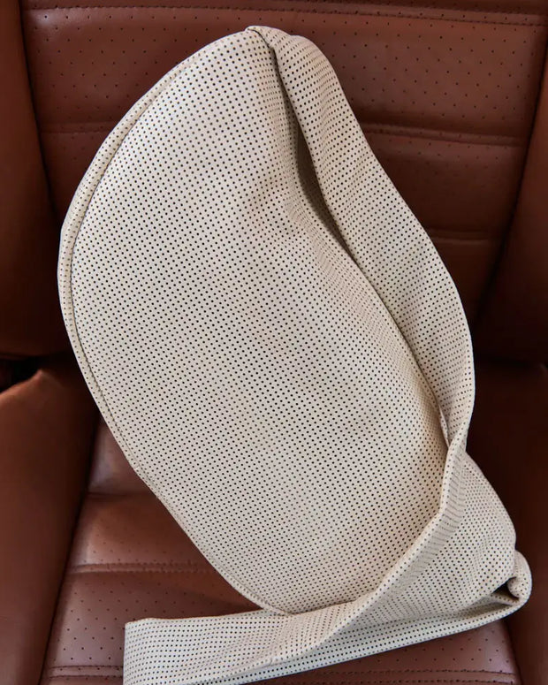 St. Agni Perforated Crescent Bag in Tofu, Crossbody White Bag