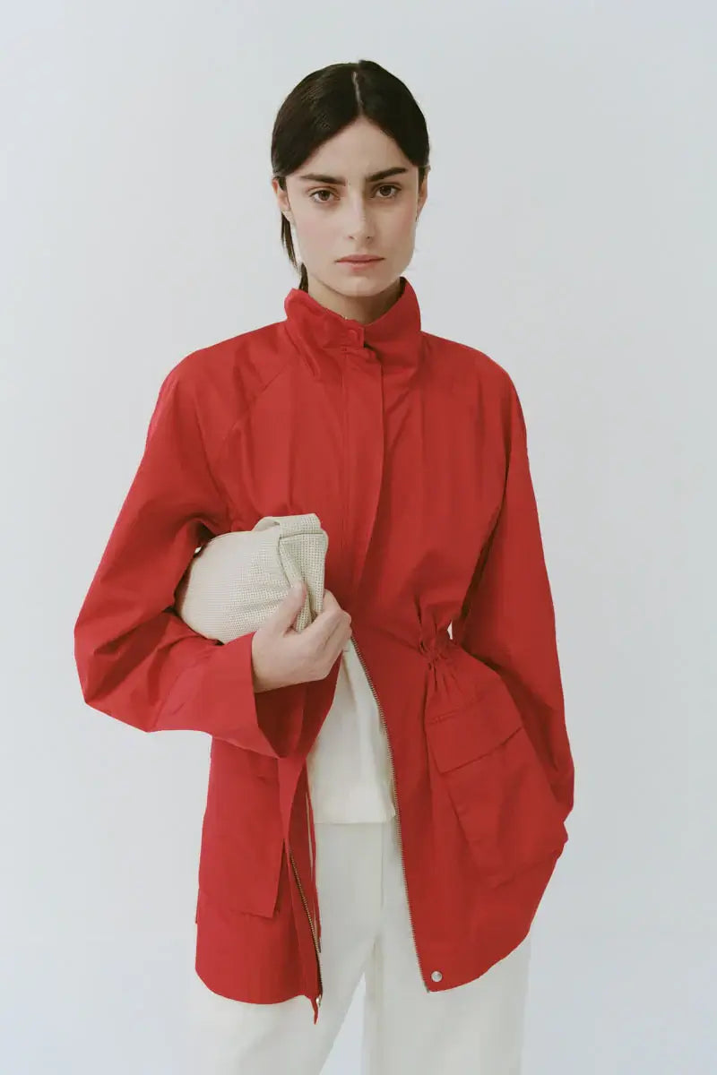 St. Agni Perforated Crescent Bag in Tofu, Crossbody White Bag