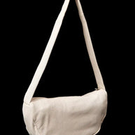 St. Agni Perforated Crescent Bag in Tofu, Crossbody White Bag