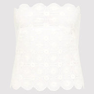St. Agni Doily Top White