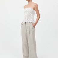 St. Agni Doily Top White
