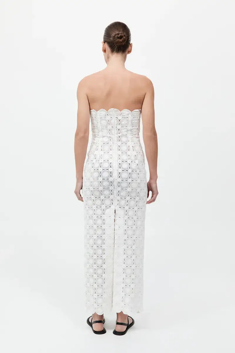 St. Agni Doily Column Dress White
