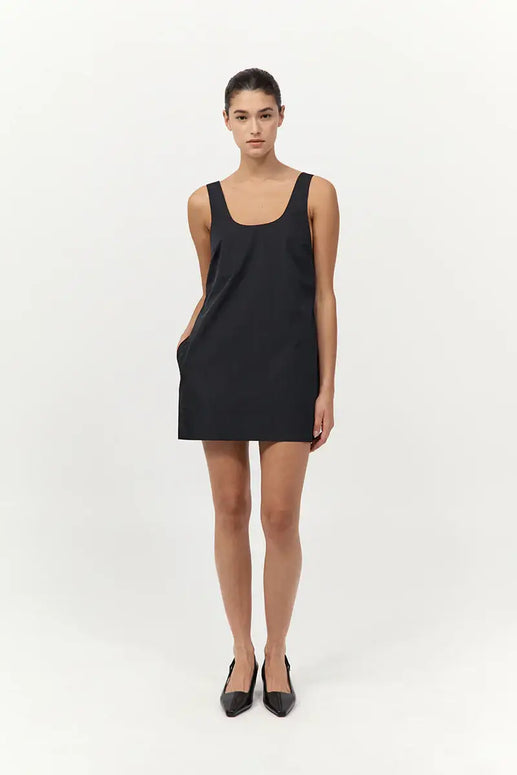 St. Agni Jordan Black Mini Dress Party Dress Cocktail Dress Black